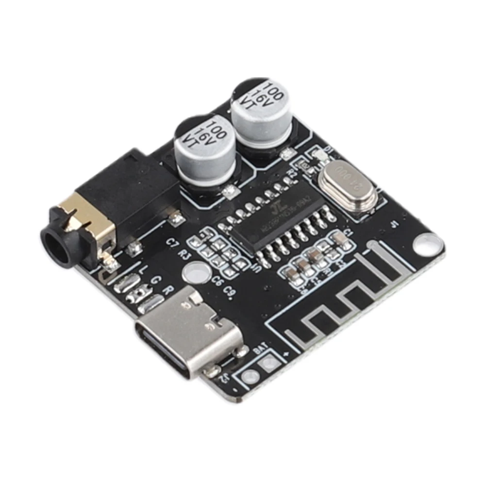 Audio Receiver Board Bluetooth-Compatible5.0 3.7-5V Wireless Stereo Music Module MP3 Decoding Player Board for DIY