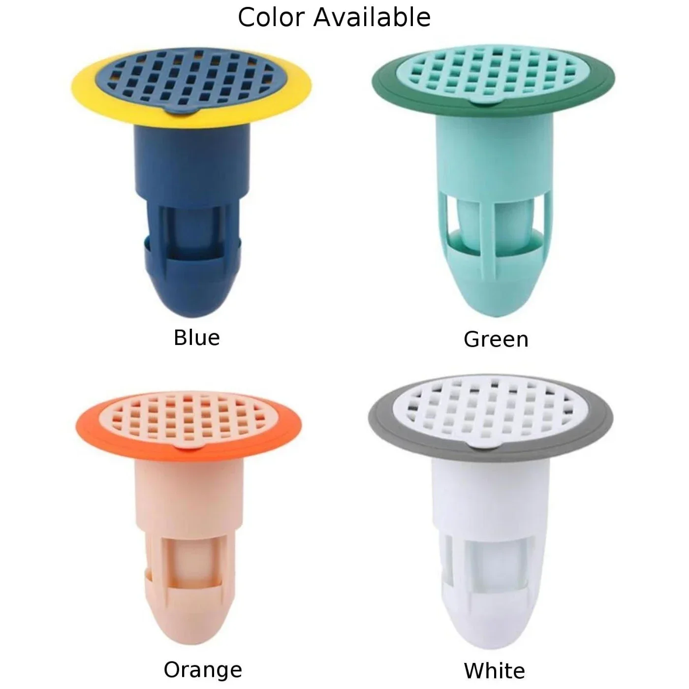 Bath Shower Floor Strainer Cover Plug Trap Silicone Anti-Odor Sink Bathroom Water Drain Filter Insect- Prevention Deodorant