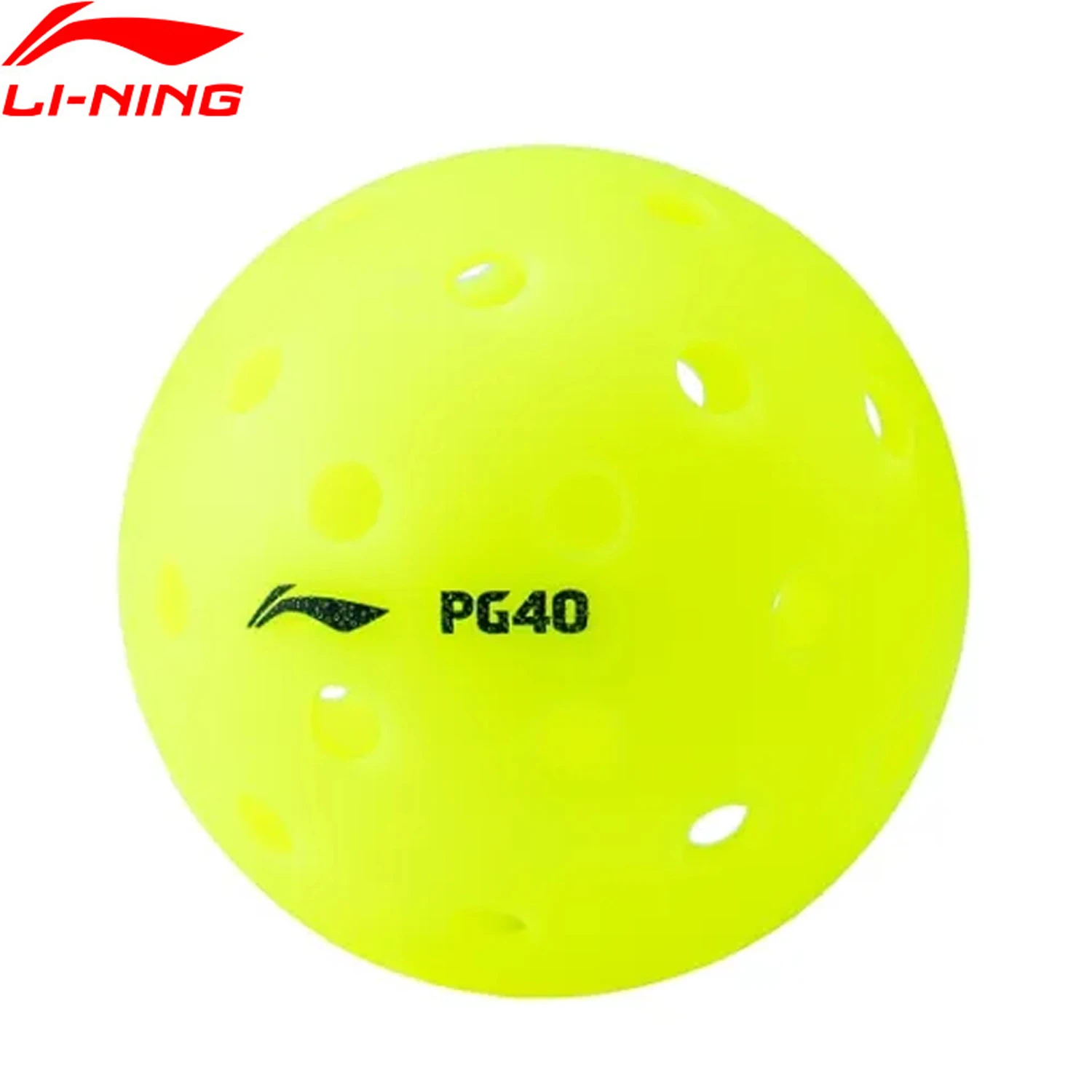 

Li-Ning Unisex PG40 Pickleballs 3 Pack 26-Hole LiNing Professional Competition Balls ACPV001
