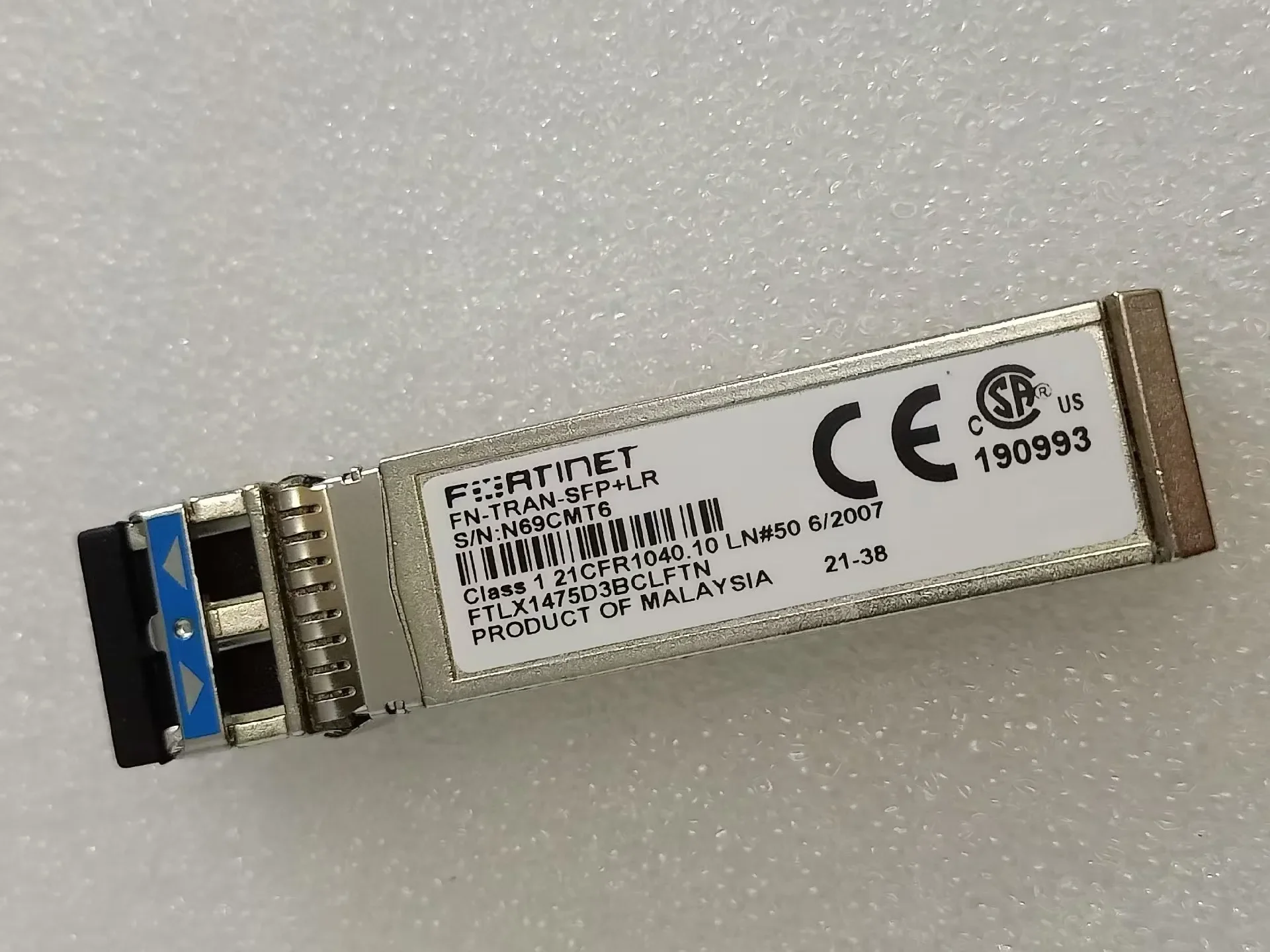 modulo-fibra-fortinet-sfp-10g-10km-fn-tran-sfp-lr-ftlx1475d3bclftn-ricetrasmettitore-sfp-monomodale-10g