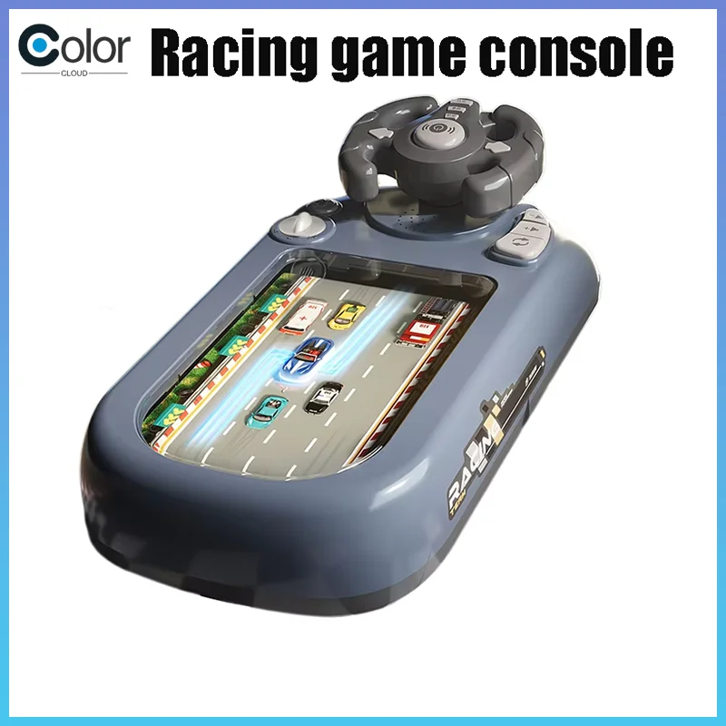 

New Children'S Steering Wheel Driving Toys Dodge Vehicle Electronic Simulation Racing Adventure Game Console Kid Toys Cool Gift