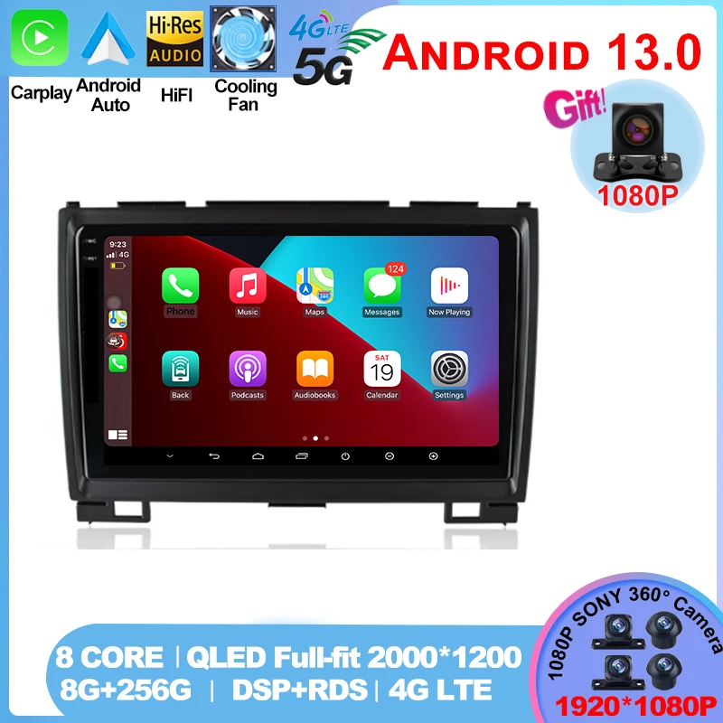 

Автомагнитола 2DIN для Great Wall Haval Hover H5 H3 2011-2016 Android 13 Carplay, мультимедийный плеер с GPS-навигацией