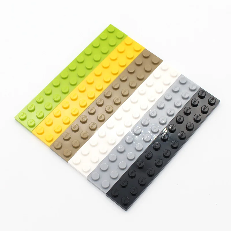 

30pcsc MOC 2445 Plate 2x12 DIY Enlighten Classic Building Block Bricks Compatible with Accessories Particles Toy