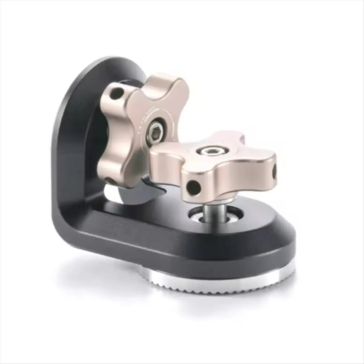 【Camera Accessories】 TA-RRA-1420 Right Angle Rosette Adapter to 1/4in-20 with Locating Pins-Black for Nucleus Nano II Control Ha