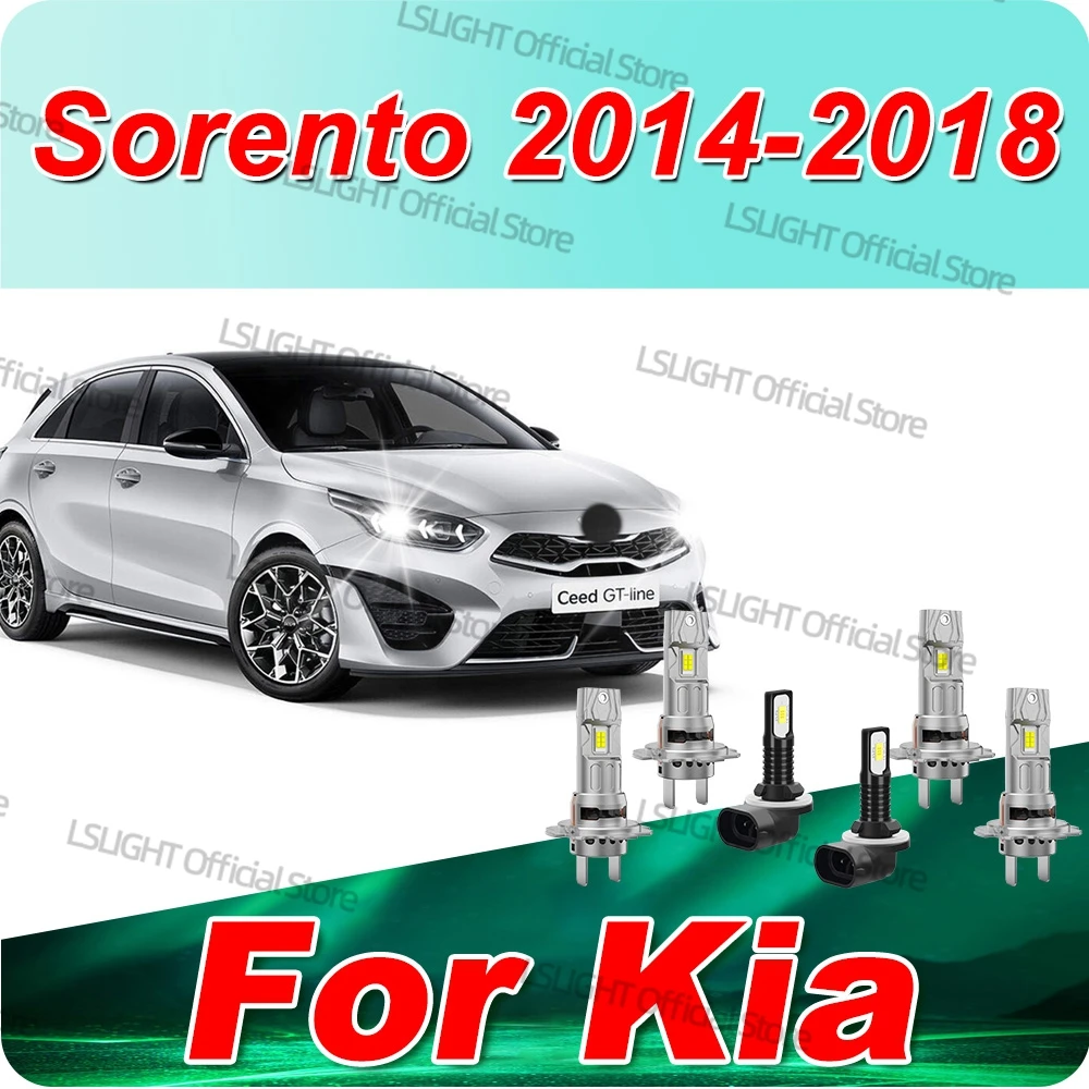 

2/6x для Kia Sorento 2014 2015 2016 2017 2018 авто фары 3570 CSP 6000K автомобильные противотуманные фары 12 В беспроводные ярко-белые лампы
