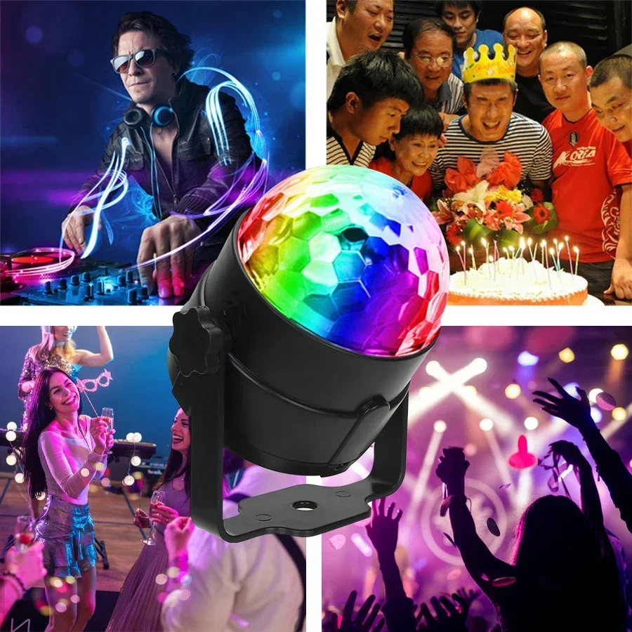 USB Color Changing Magic Ball Light Rotating Night Light Mood Lamp for Bedroom Party Valentine Christmas Gift Home Bar Lighting