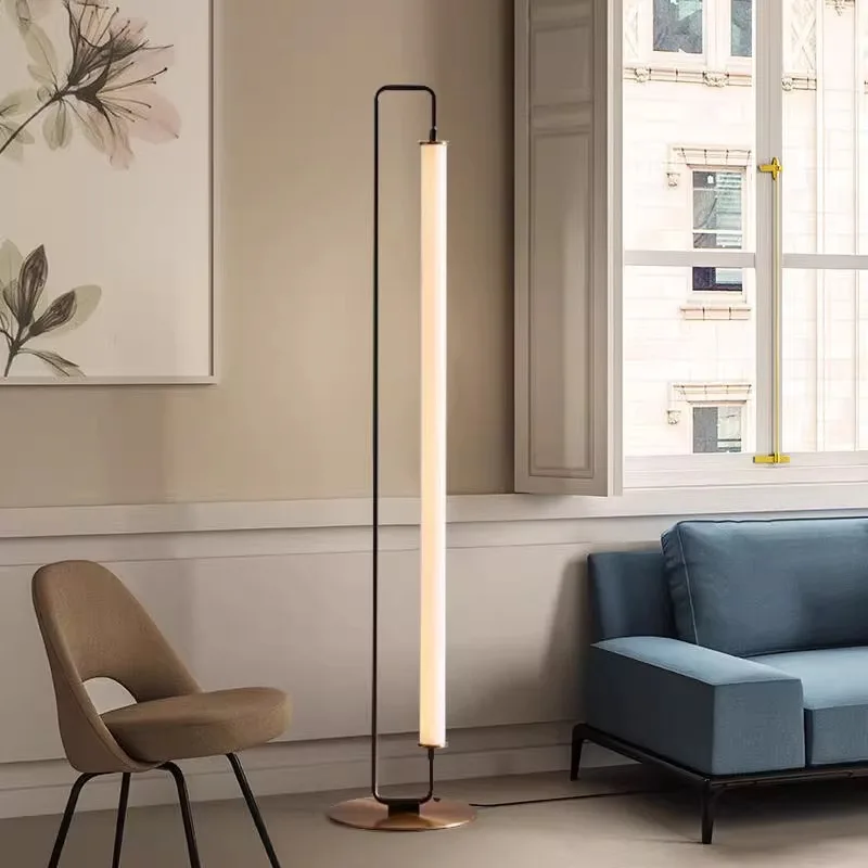 Nordic floor lamp, new simple living room bedroom art decoration model sofa floor lamp