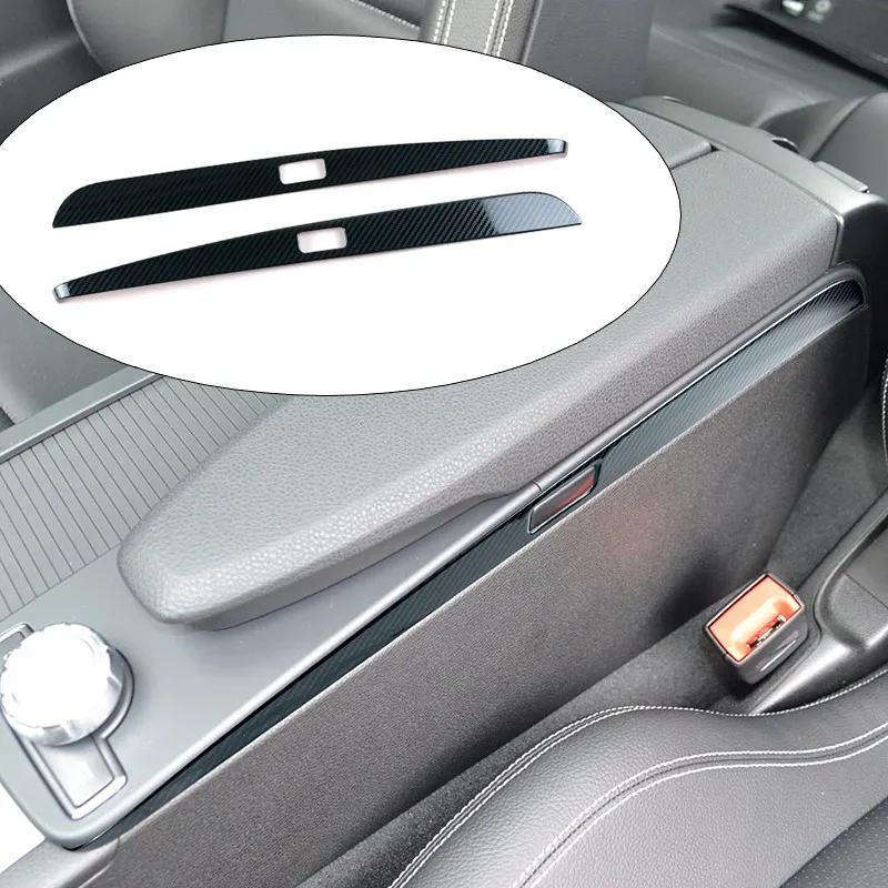 

Stainless Steel Stickers Car Armrest Panel Side Trim Strips For Mercedes Benz C Class W204 2011-2013 Interior Accessories
