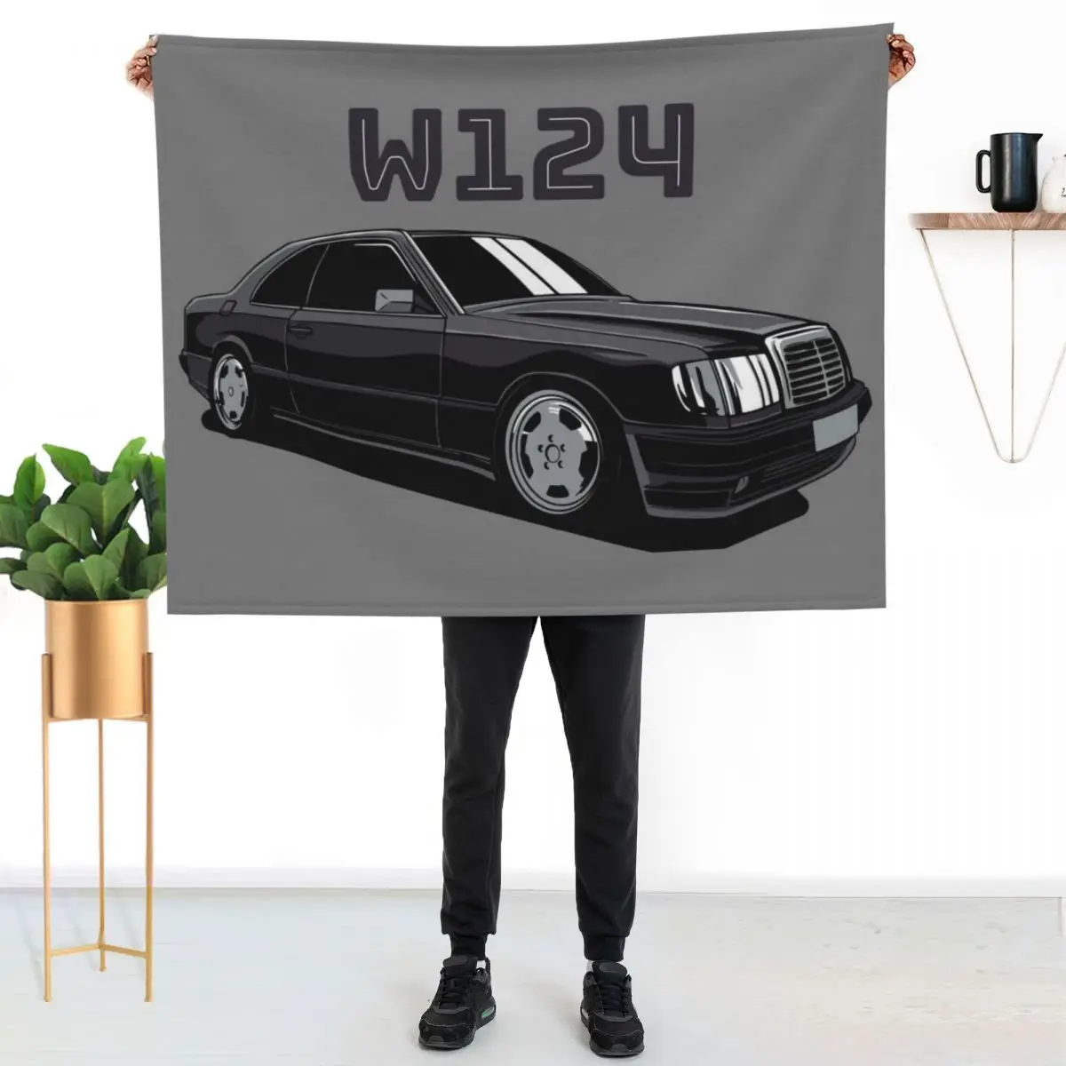 W124 Throw Blanket Lightweight Warm Blanket for Indoor Outdoor Use