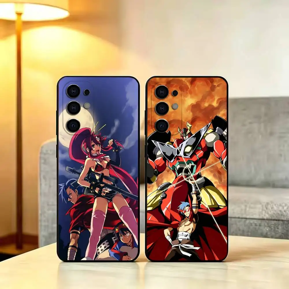 T-Tengen Toppa Gurren Lagann Phone Case For Samsung S 25,24,23,22,30,21,10,9,Ultra,Plus,Lite,FE,4,5 GBlack TPU Soft Case