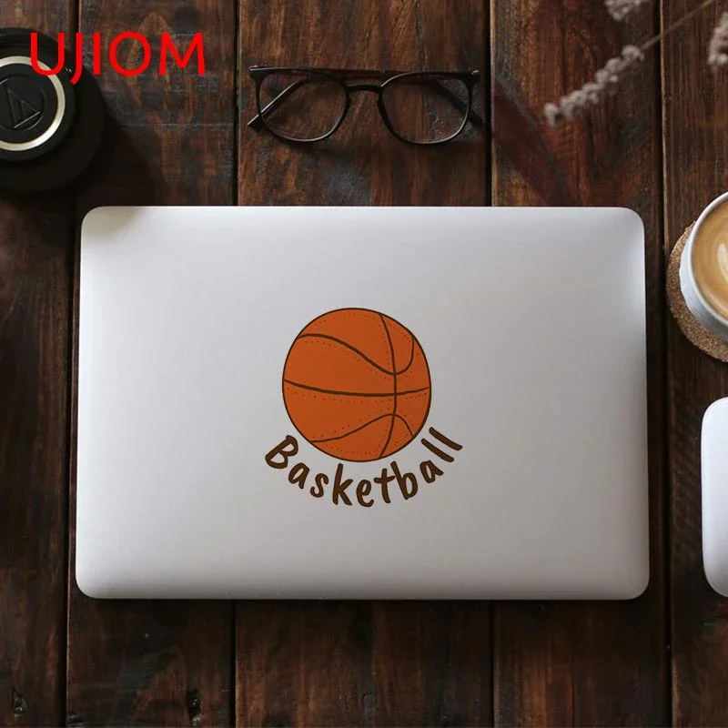 UJIOM 13 cm x 12,8 cm Basketball amüsante Wandaufkleber wasserdichte Tapete Kühlschrank Aufkleber Windschutzscheibe Zubehör Wandkunst