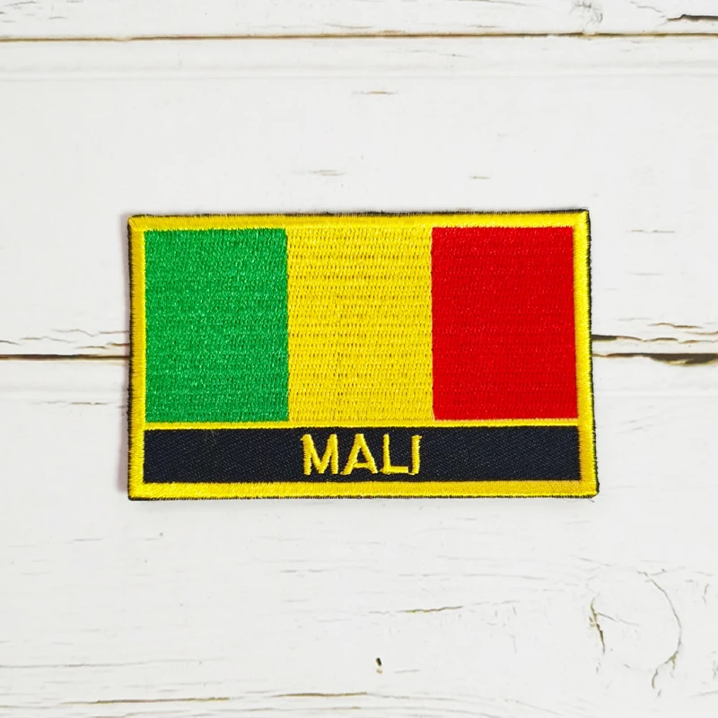 National Flag Square Embroidery Patch Badge 8*5cm MALI MAURITIUS MEXICO MONGOLIA MOROCCO NAMIBIA MONTENEGRO NIGER NEPAL MOLDOVA