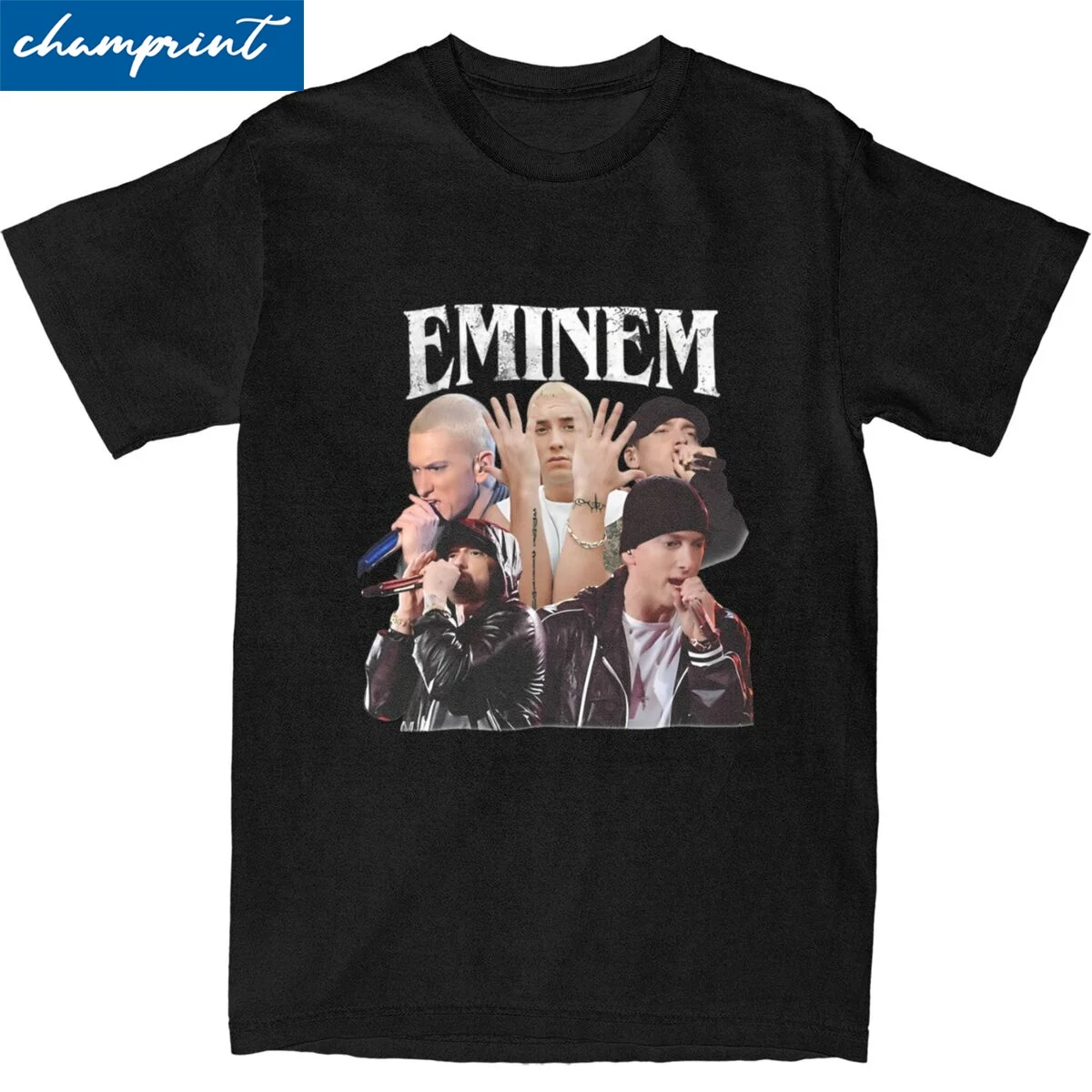 Men Women's EMINEM Rap Hip Hop T Shirts Music Retro Song Cotton Tops Awesome Short Sleeve O Neck Tees Unique T-Shirt