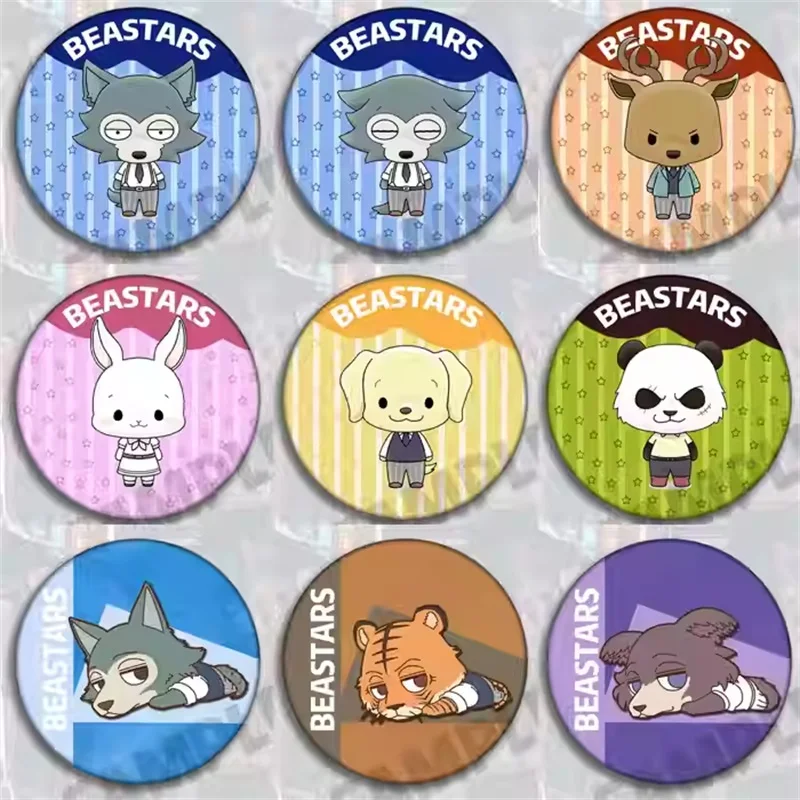 

Аниме BEASTARS Pins Legoshi Louis Haru Juno Jack Hal Gohin Значок Косплей Мультфильм Itabag Кнопка кровати Брошь ЗНАЧОК Рождественский подарок