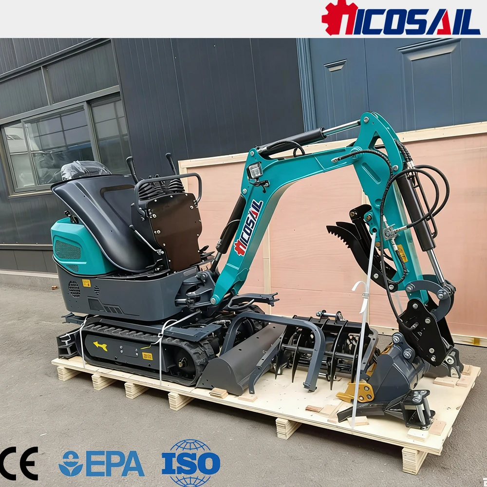 

Мини-экскаватор Nicosail 1.2 тонны, сертифицированный CE, со стабильной производительностью для ландшафтных работ в саду