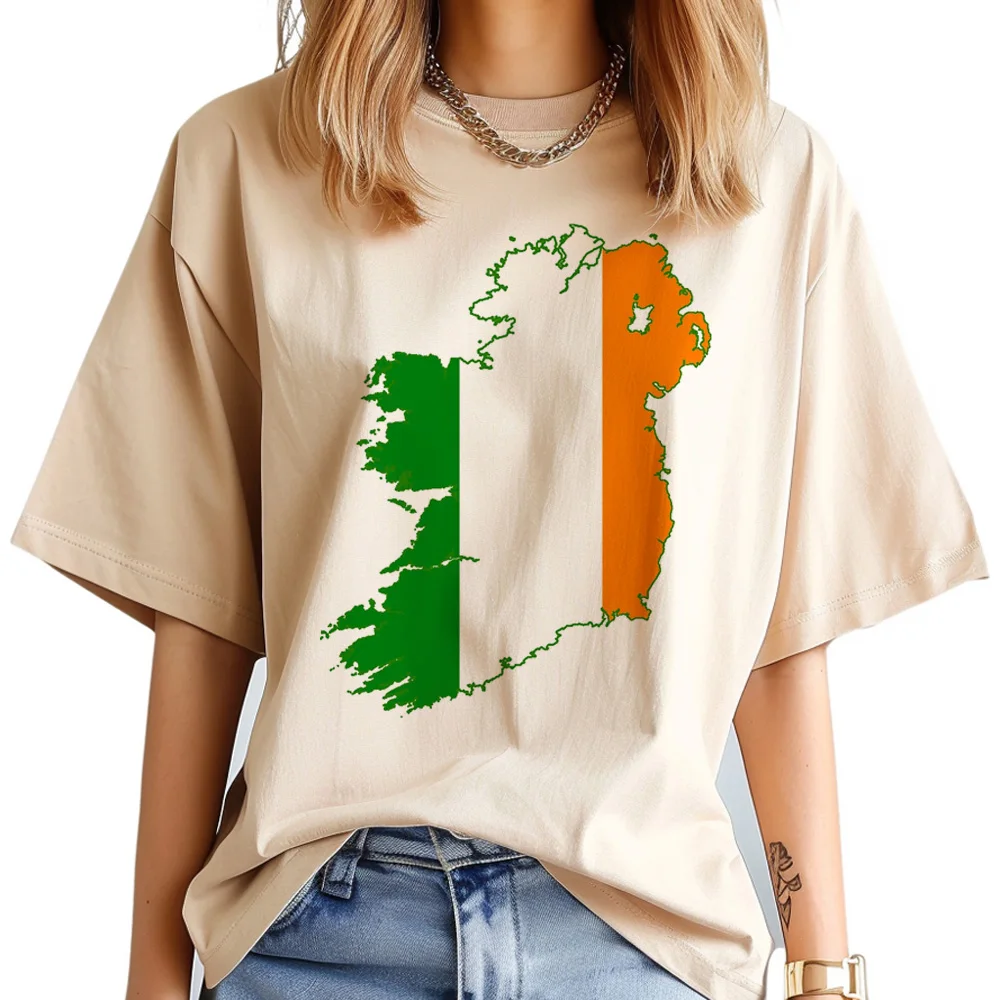 Irland Top Frauen Designer Sommer Harajuku Top weibliche Grafik Kleidung