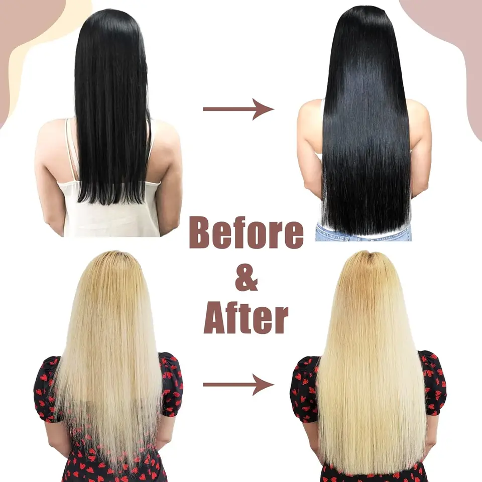 500 Piezas de Cuentas de Micro Enlaces Multicolores para Extensiones de Cabello, Anillos con Revestimiento de Silicona para Salones Profesionales 5
