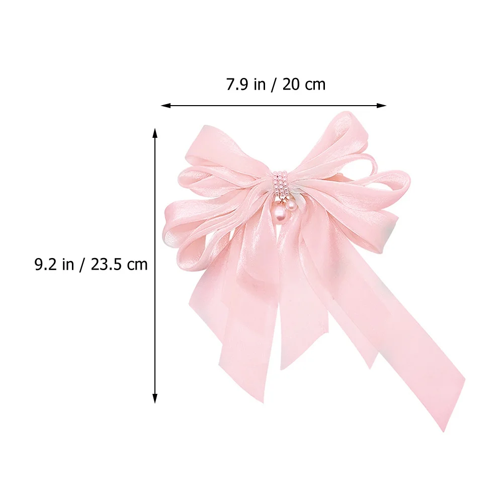 

2Pcs Bows Women Girls Accessories Big Pearls Hair Bow Clip Back Barrettes Thick Thin Hair Parties Ceremonies Birthdays Banquets