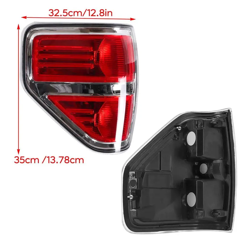 For Ford F150 F-150 SVT Raptor Pickup 2009-2014 Rear Bumper Tail Light Rear Stop Brake Lamp Rear Turn Signal Fog Lamp Auto Parts