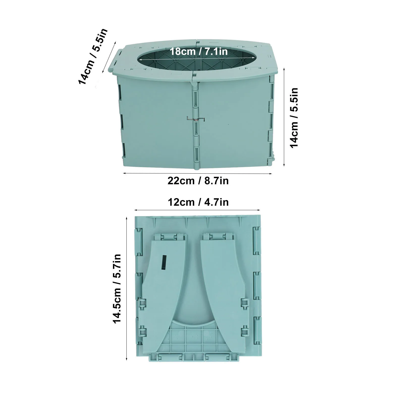 Traveling Toddler Potty Foldable PP Portable Baby Toilet for Camping Travel Long Distance Driving