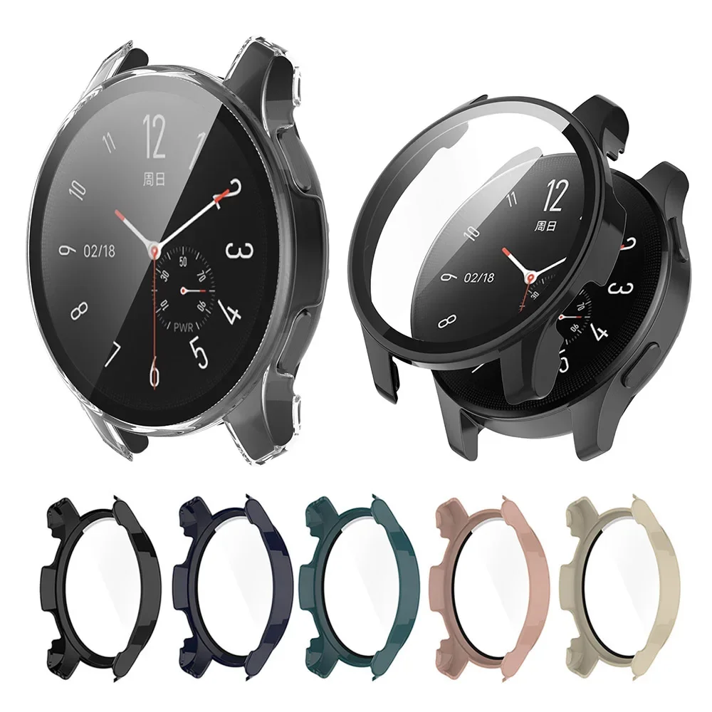 Custodia protettiva per PC + vetro temperato per Vivo Watch 2 Protezione per schermo intero Shell Frame Bumper