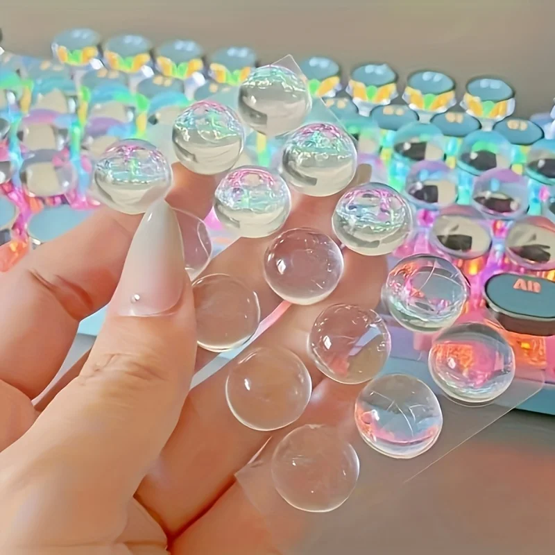 

Набор наклеек на клавиатуру, 64 шт., подходит для гвоздей, защитный чехол для набора текста клавиатуры с увеличенными буквами и поднятой накладкой