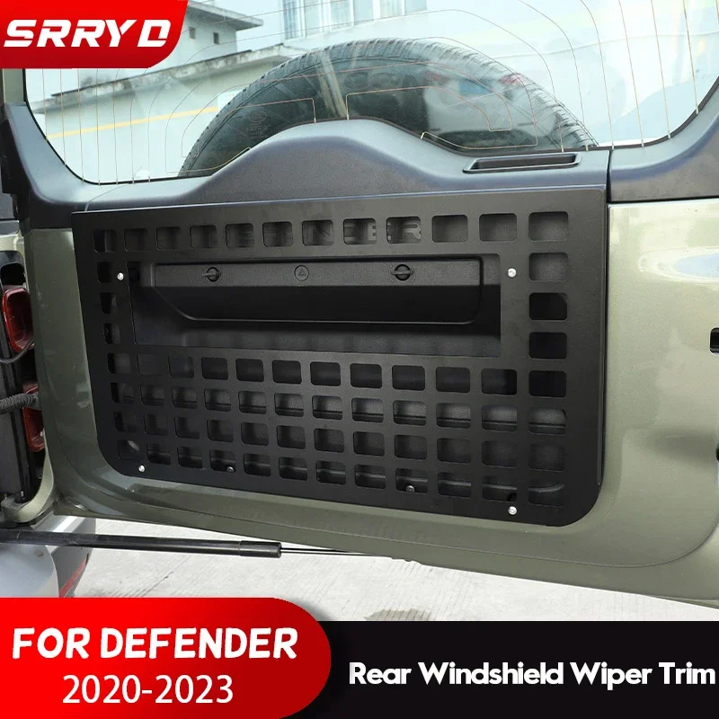 

For Land Rover Defender 2004-2022 Aluminum Alloy Car Tailgate Multi-Function Storage Bag Shelf Hanging Bag Rack Car Accessories