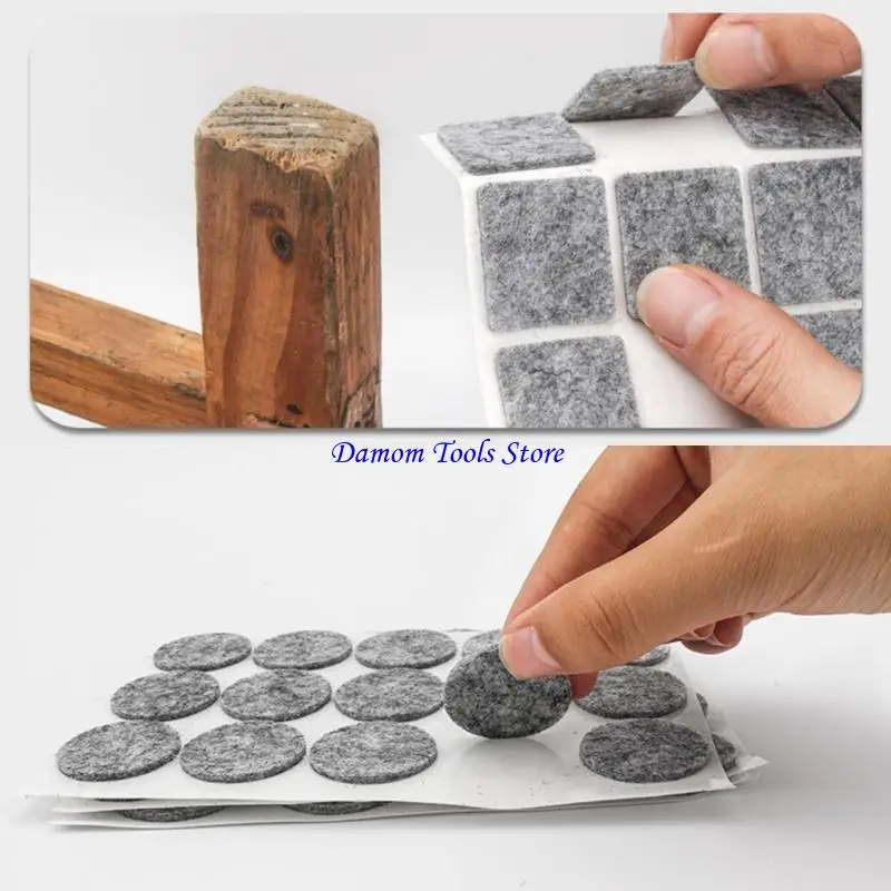 

57BE Adhesive Chair Pad Furniture Gliders Noise Dampening Pad Adhesive for Scratch & Sounds Reduction