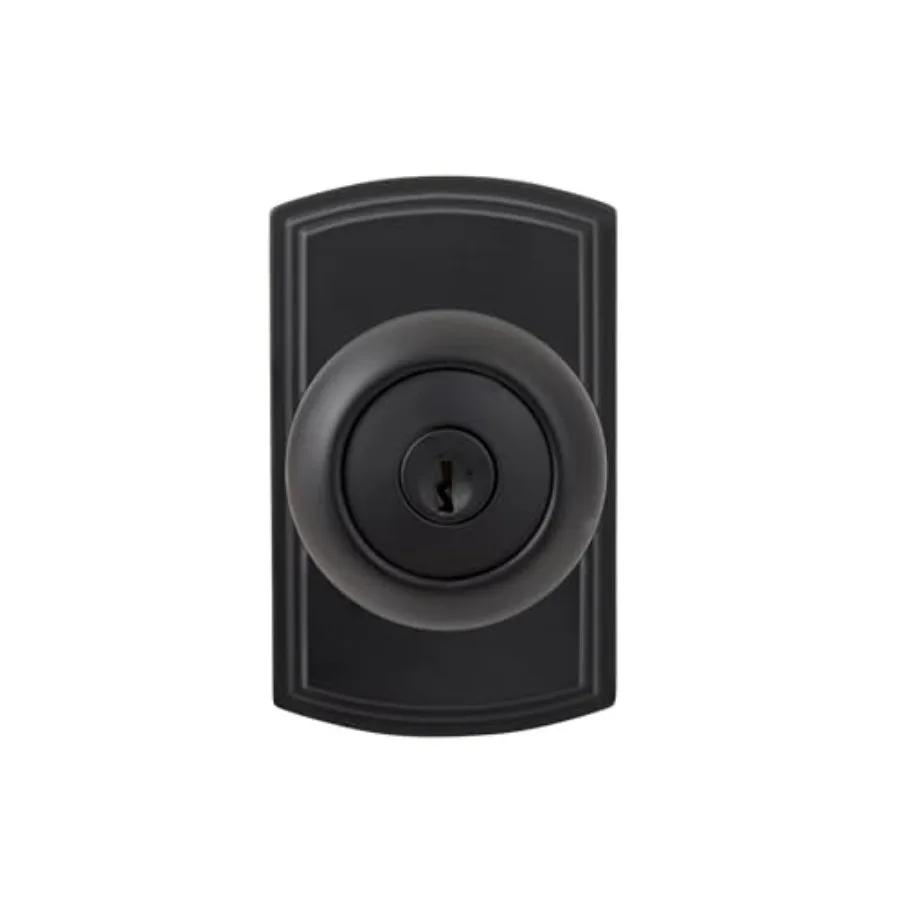 

Callan Hardware Santo Entry Door Knob, Fits Doors 1-3/8 to 1-3/4 in. Thick, Matte Black Finish Reversible, Easy to Install Left