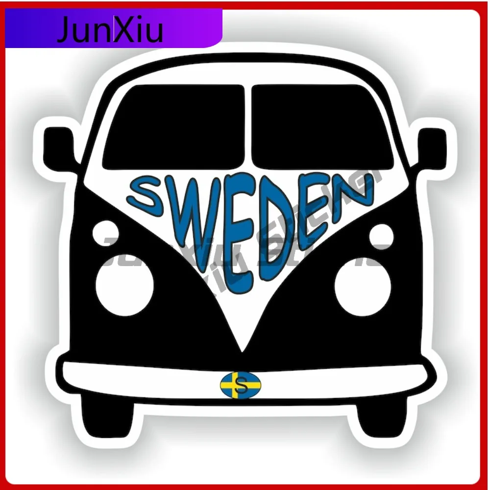

Van Sweden Sticker Funny Cool Cute Truck Durable Vinyl Car Modification Vinyl Decal For Car Truck SUV Window Bumper Laptop