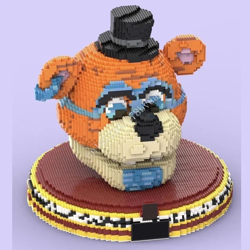 13614 PCS Decorative Animal Bust Micro Building Blocks Collectible Assembly Sculpture Gift Adults Birthday Table Home Ornament