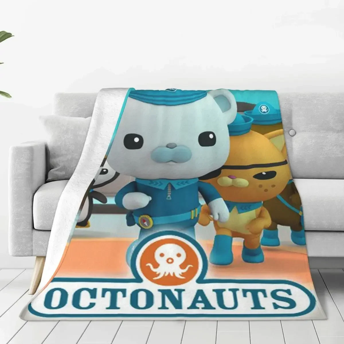 Kid Kwazii The Octonauts Blankets Flannel Warm Throw Blanket Sofa Throw Blanket For Home Bedroom Office Throws Bedspread Quilt