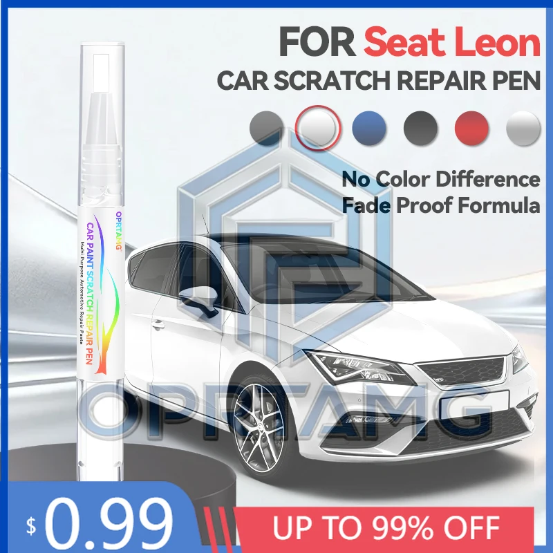 

Ручка-корректор для ремонта автомобильной краски 2026 года для Seat Leon 2007-2025: аксессуары для устранения царапин, цвета: серый Rime, Jet Black, Glaze White, Green Re