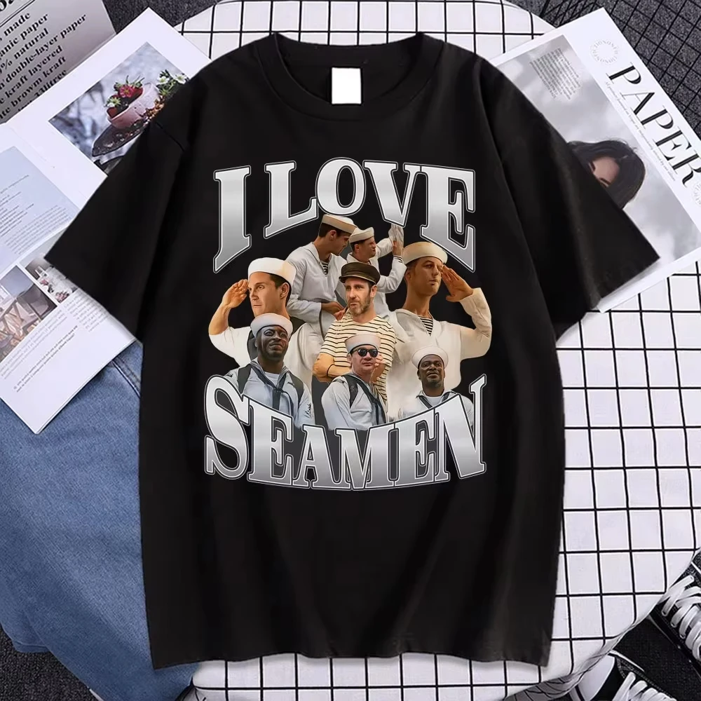 I Love Seamen Graphic T Shirt Funny Meme T-shirt Men Women Fashion Summer Tops Short Sleeve Tshirts Cotton Casual Oversized Tees