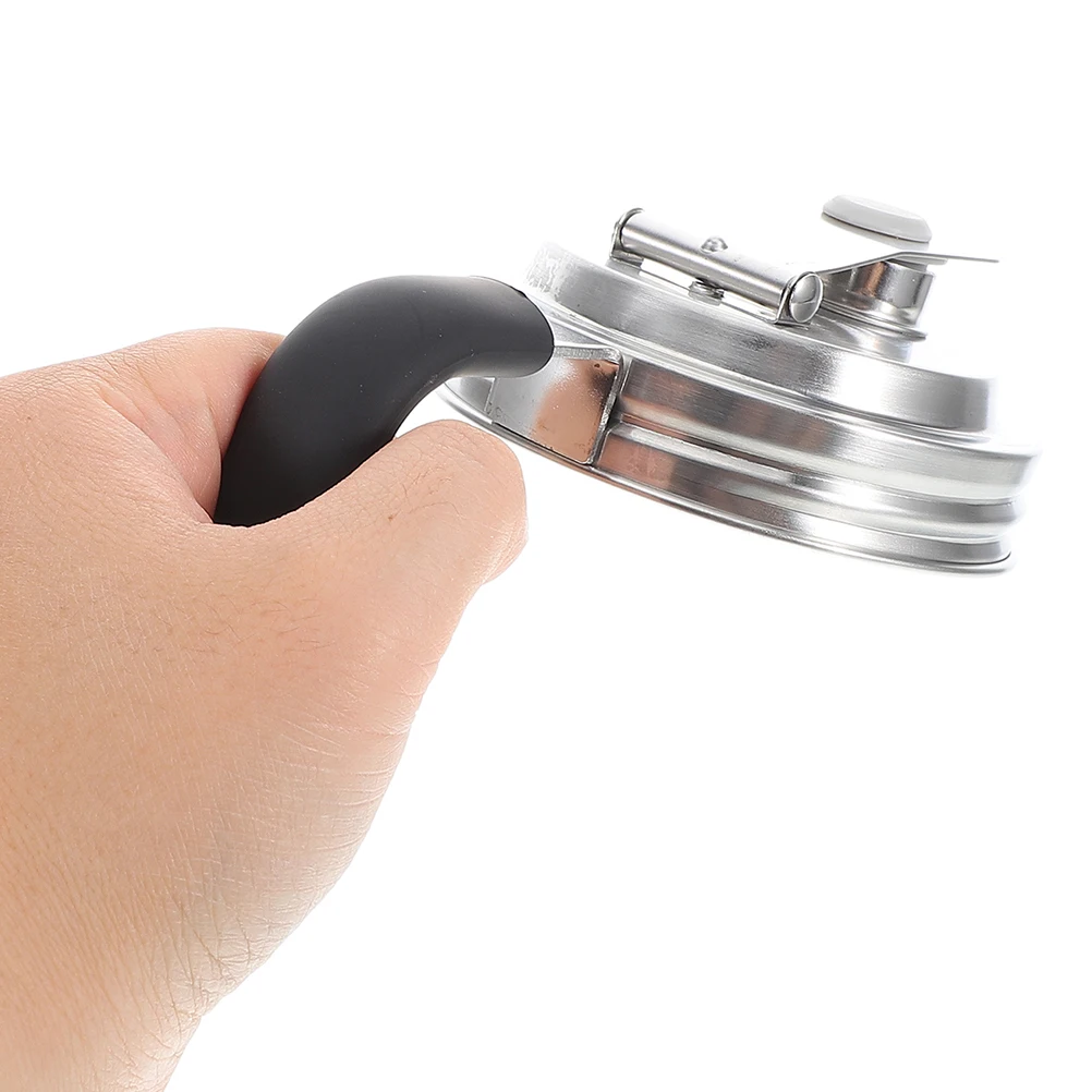 

2 Pcs Stainless Steel Cover Wide Mouth Mason Jar Lids Jars Pour Spout for Canning Covers Sealing Cap