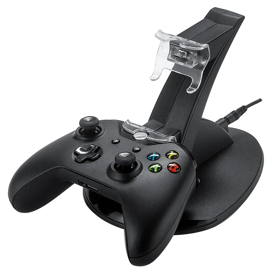 قاعدة شاحن وحدة التحكم المزدوجة USB شحن شاحن قاعدة حامل محطة إرساء مهد لوحدة تحكم الألعاب XBOX ONE