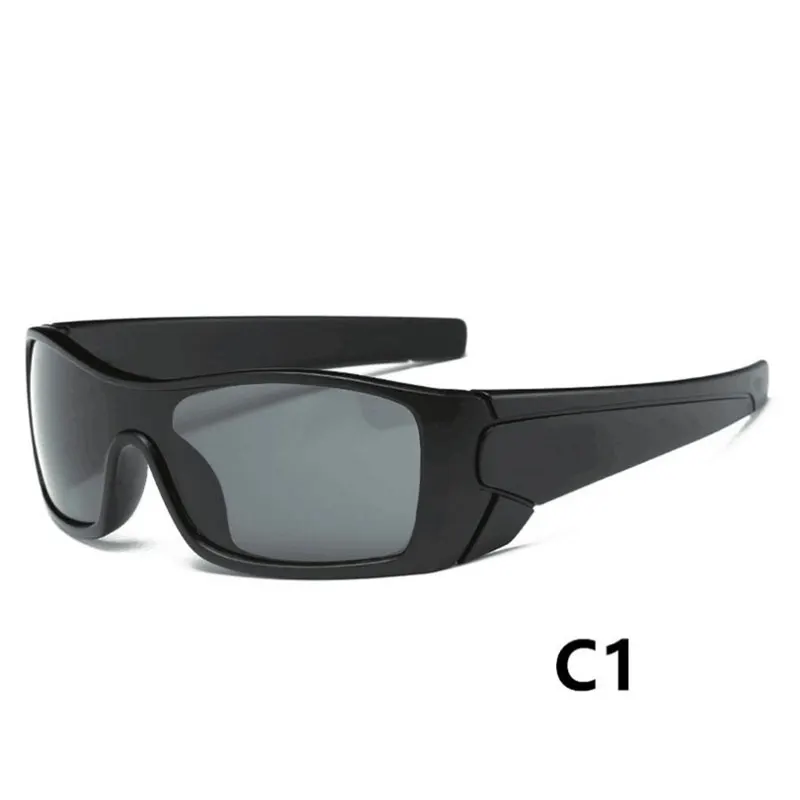 أزياء مربع نظارات شمسية رياضية الرجال النساء الفاخرة العلامة التجارية مصمم نظارات شمسية للذكور القيادة الصيد مستطيل النظارات