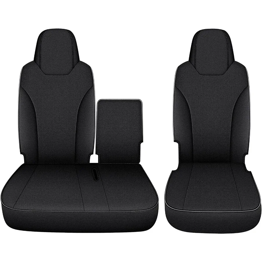 

Customized Fit Seat Covers for Isuzu NPR: 2006-2019 2020 2021 2022 2023 2024 Faux Leather Car Seat Covers Full Set Black