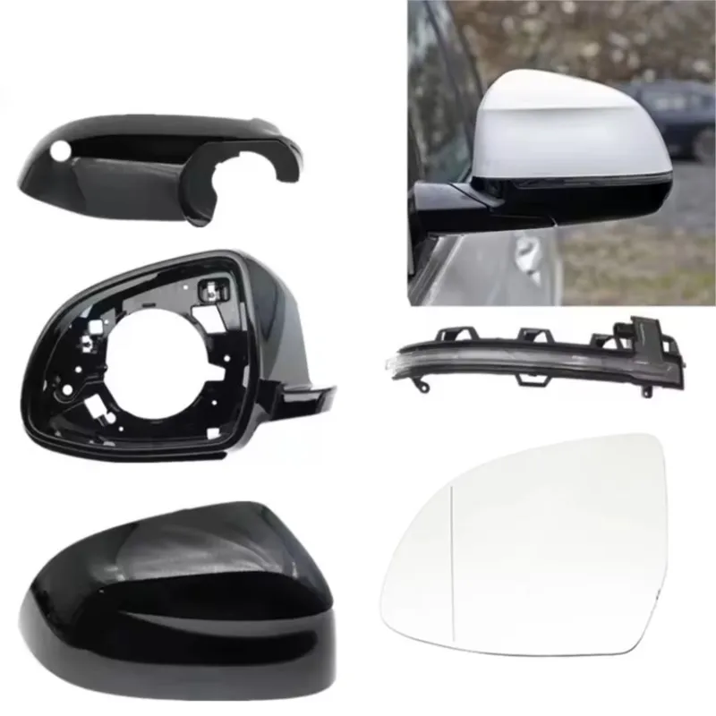 

Rear Heated Mirror Glass Cover Frame Turn Signal Light Bottom for BMW X3 F25 2014 2015 2016 2017 X5 F15 2014-2018 X4 X6 F26 F16
