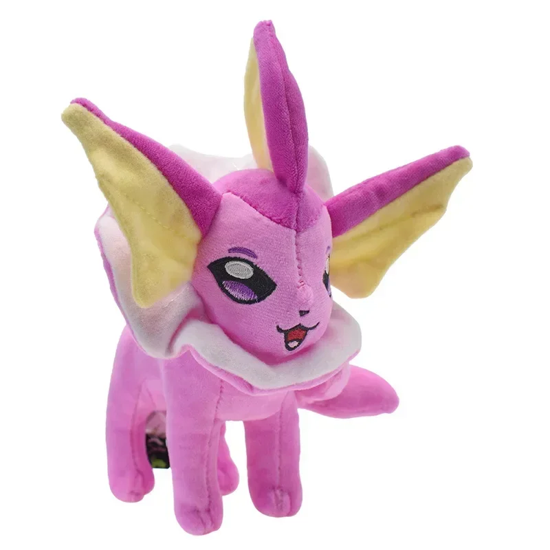 10 unids/lote juego de juguetes de peluche de Pokémon 20cm (8 ") brillante Sylveon Vaporeon Espeon muñecos de peluche de pie regalo para niños amigos