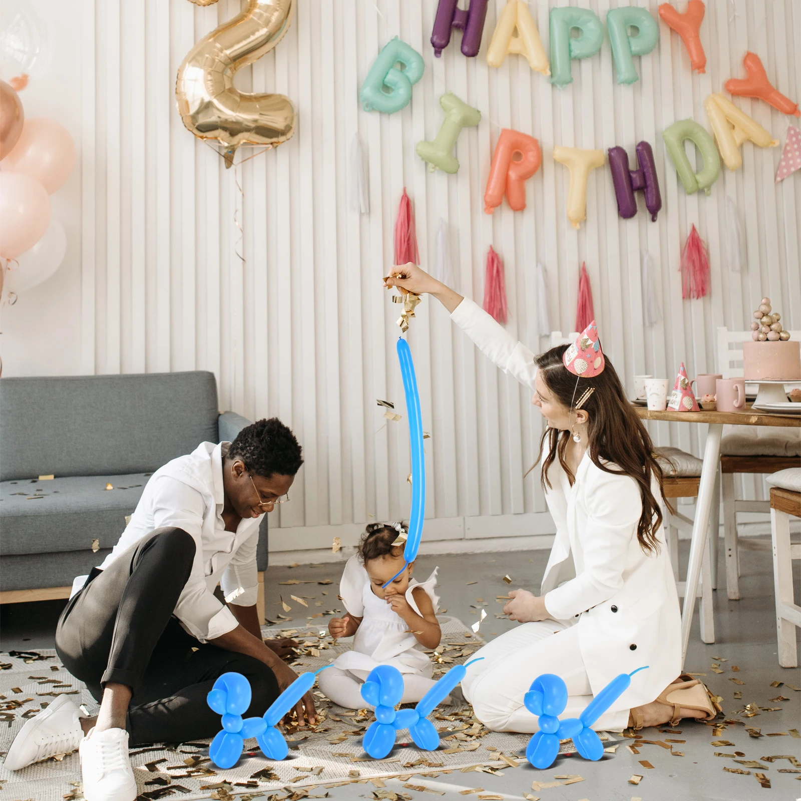 

100Pcs Creative Long Latex Balloons DIY Twisting Strip Modeling Balloons Party Wedding Birthday Supplies Long Balloon