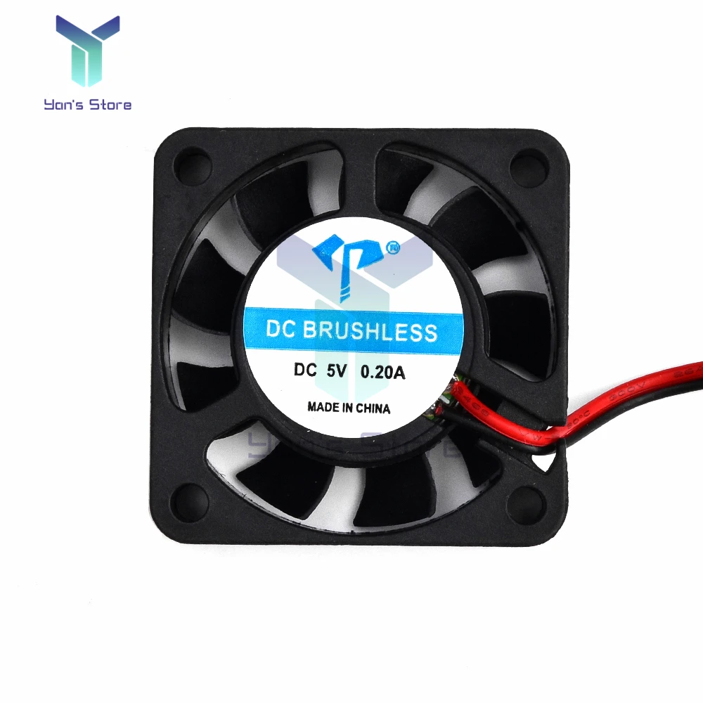 DC 5V 12V 24V 0.15A Cooling Quiet Fan Brushless 3D Printer Parts 2Pin For Extruder DC Cooler Blower Part Black Plastic Fans