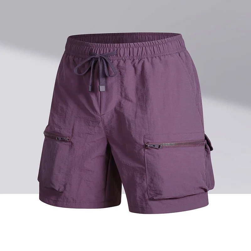 

Летние быстросохнущие шорты для спортзала, повседневная уличная одежда для фитнеса, мужские шорты для бега, мужские спортивные повседневные шорты-карго с несколькими карманами