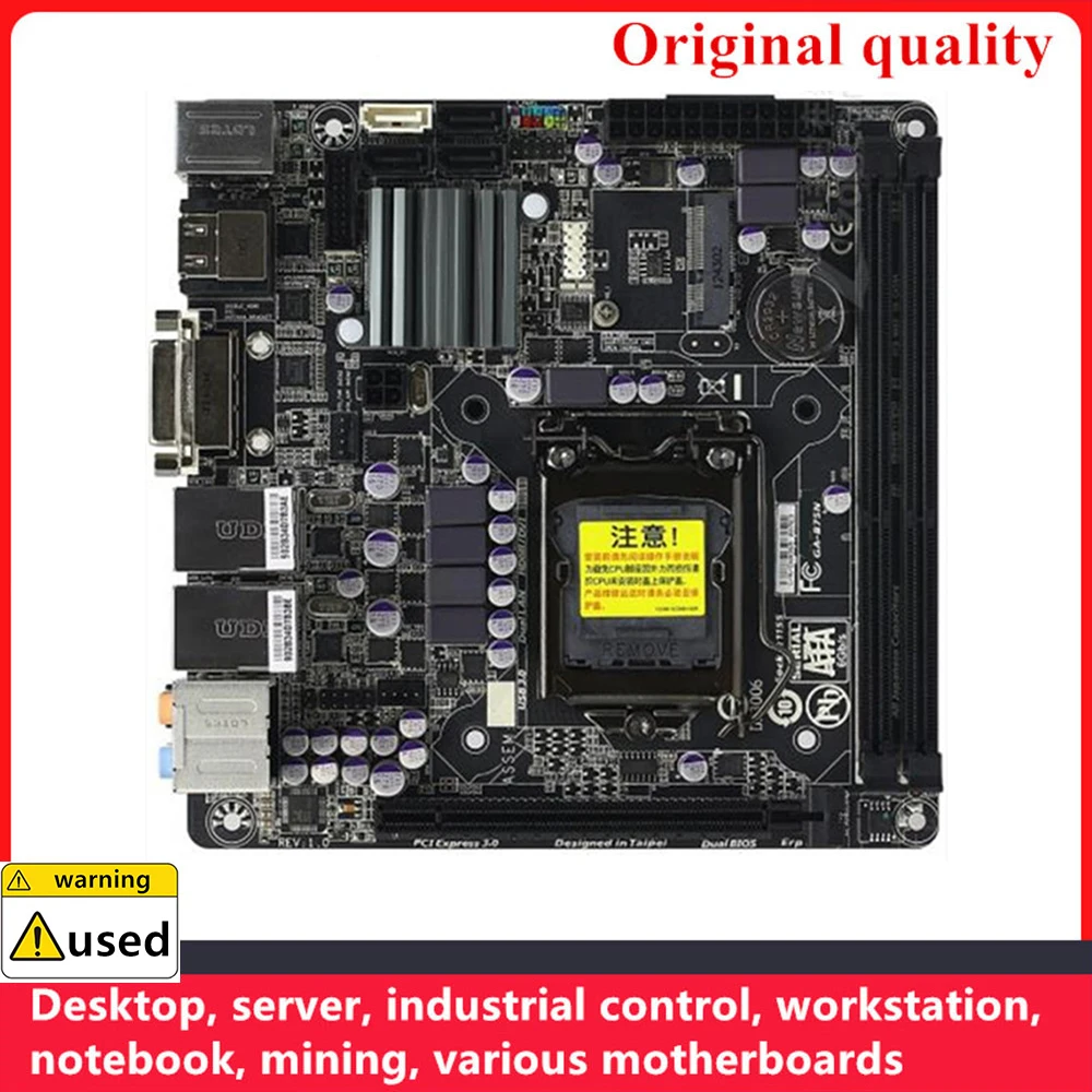 For GA-B75N B75N MINI ITX Motherboards LGA 1155 DDR3 16GB For Intel B75 Desktop Mainboard SATA III USB3.0