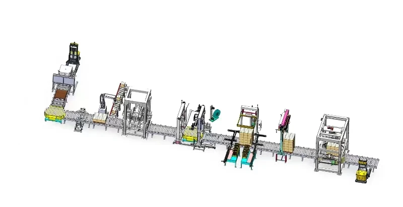 Food Packaging, Boxing and Sealing Machine, Strapping Machine Production Line