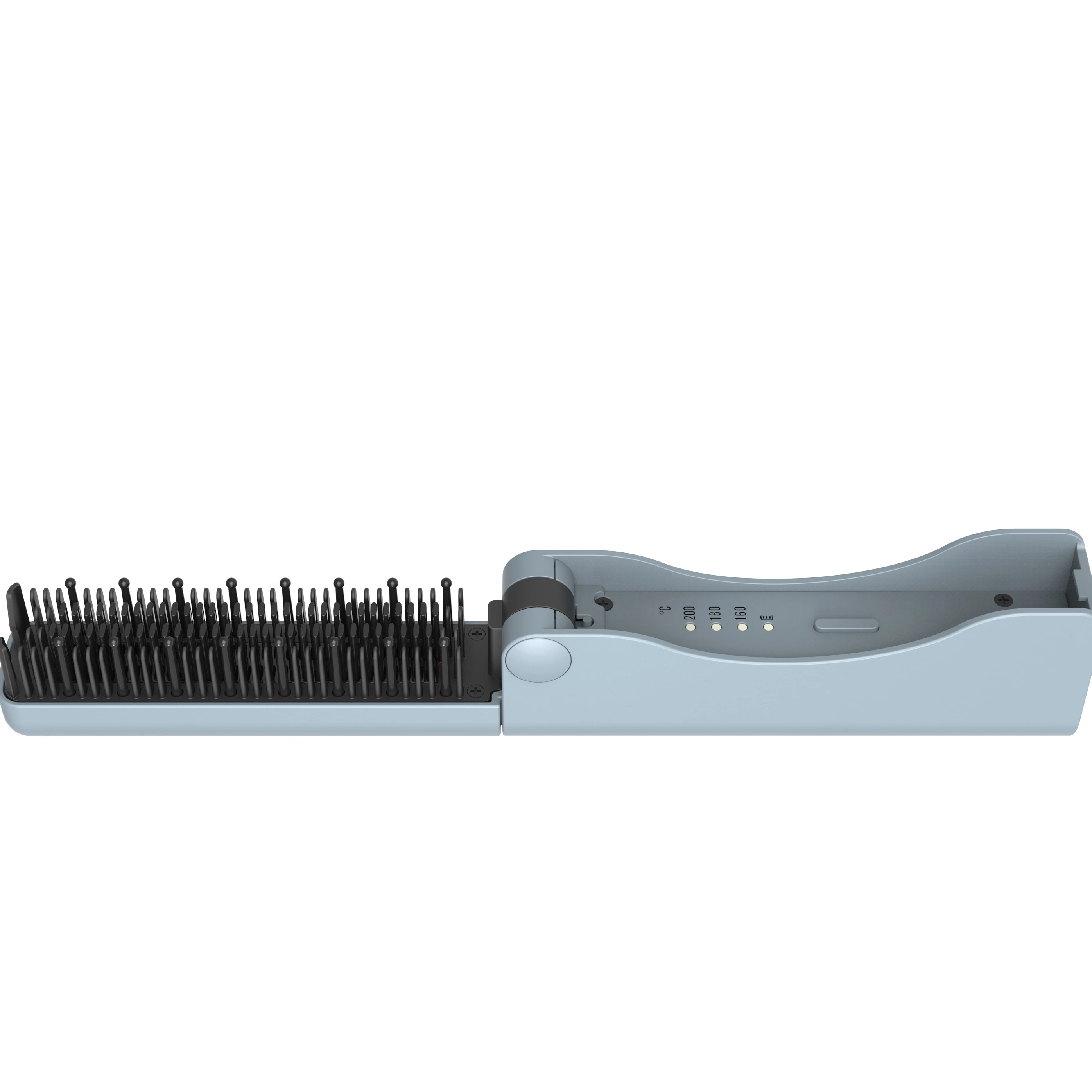 Fast Heating Electric Hair Straightener Brush Hair Straightener Comb for Home Travel