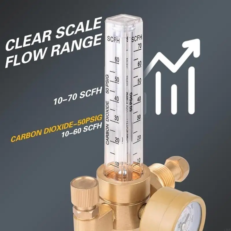 High Performances Flows Regulators for Industrial Welding Applications Construction with CGA 580 Heliums Argon Compatibility