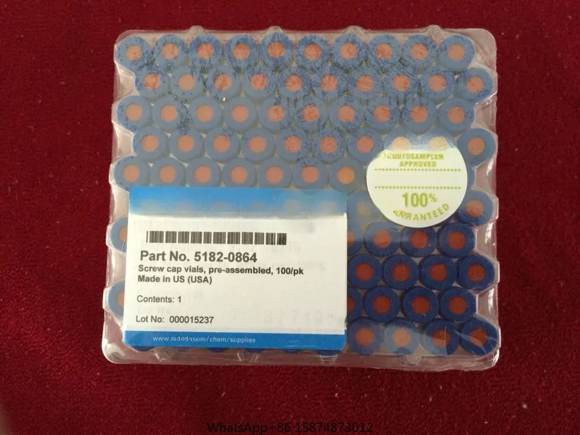 Agilent Sample Bottle Thread Wide Mouth Transparent Tape Writing 5182-0864 100 Pcs / Pack Set Promotion