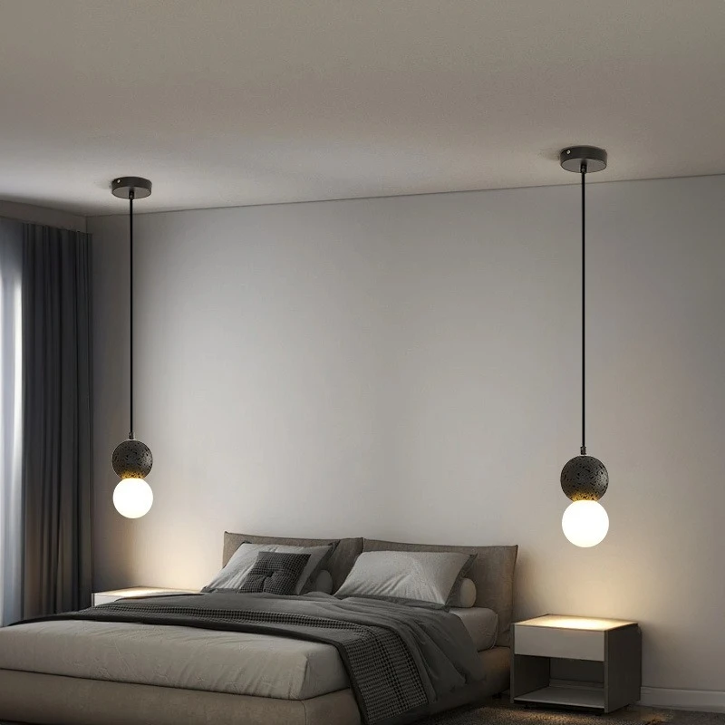 Nordic Designer Style Resin Pendant Lights for Restaurant Coffee Shop Classical Night Light with Starry Sky Lustre Hanging Lamps