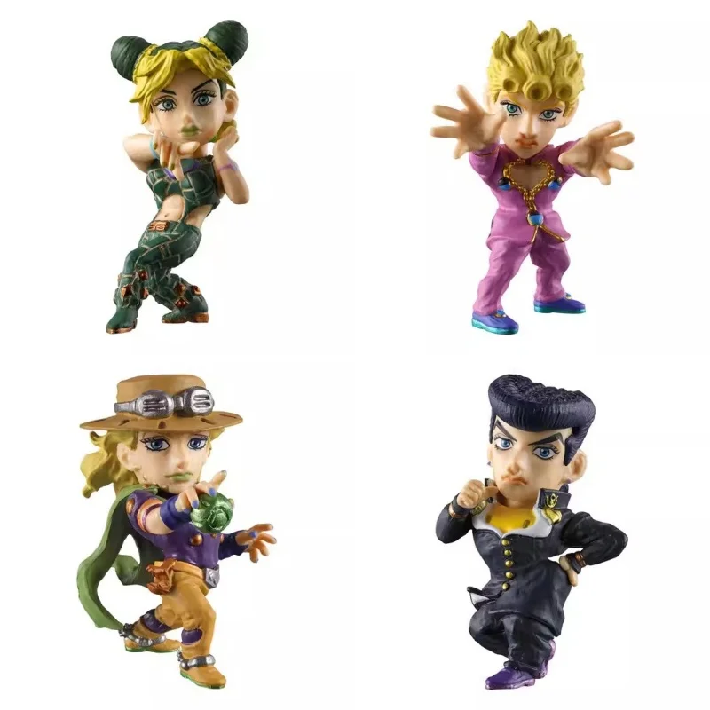 

Bandai Original 4Pcs Gashapon ジョジョキュウ カプセルヒーローズ02 Toys For Kids Gift Collectible Model Ornaments